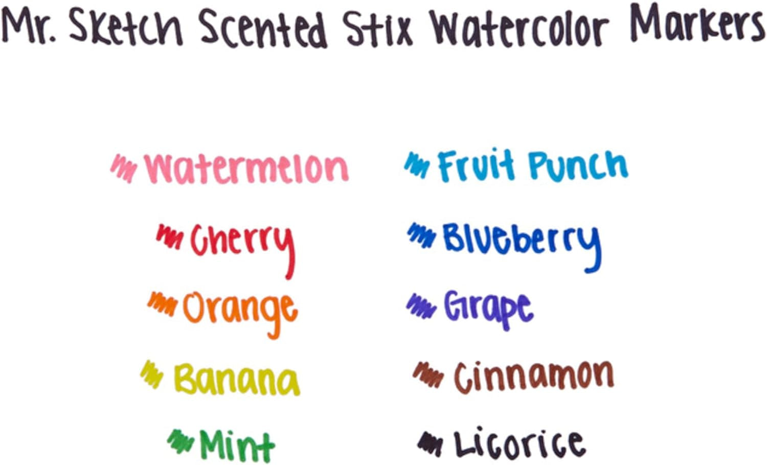 Scented Stix Markers, Fine Tip, Assorted Colors, 1 Count