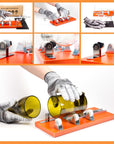 Glass Bottle Cutter - Professional Grade Tool for Precise Bottle Cutting: DIY Kit for Wine, Beer, and Liquor Bottles with Safety Accessories