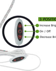 Sewing Machine Light Strip | 12" USB LED Light Strip, Clean White Lights for Brother, Janome, Babylock, Pfaff | Dimmable, 98" Power Cord, and Clips Included