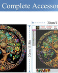 DIY 5D Diamond Painting Kits for Adults Diamond Art Tree of Life Diamond Painting Full Drill Crystal Rhinestone Embroidery Craft Kits for Home Wall Decor Gifts, 12X12Inch