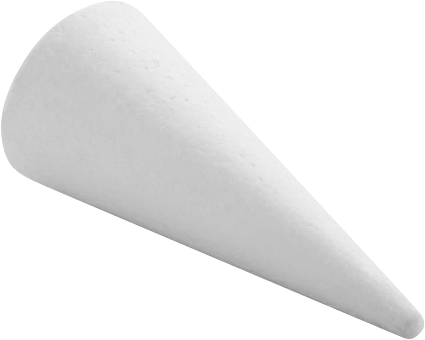 16 Pack Foam Cones for Crafts - 4 Assorted Sizes for Trees, Holiday Decorations - Handmade Gnomes (White, 2.2-6 In) - Craft Cones - Cone Shape Foam - Foam Tree Cones