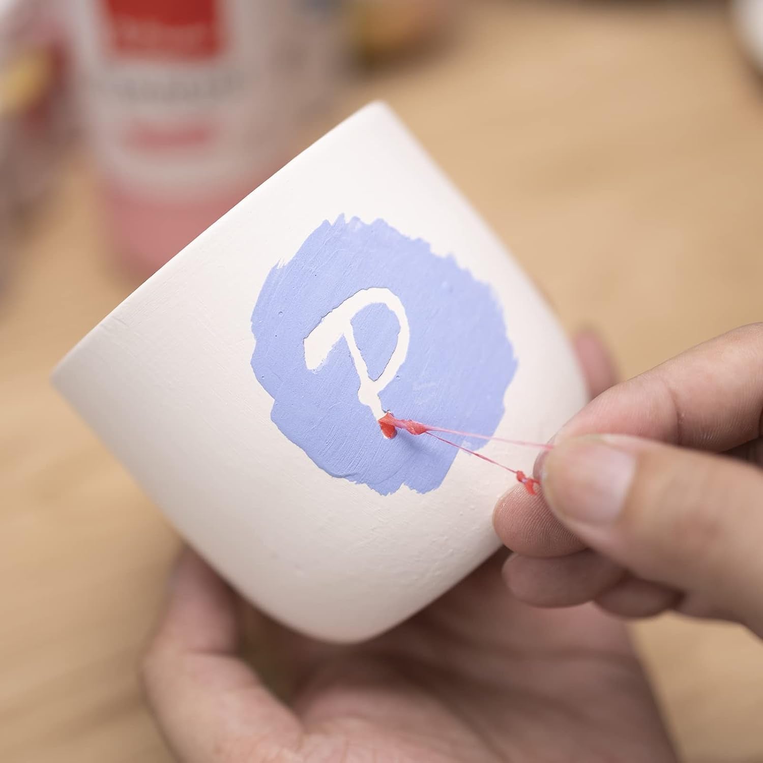 Film Resist,Latex Resist, for Pottery,Bisque or Greenware,Removable Water-Based Film,16 Fl Oz / 473 Ml