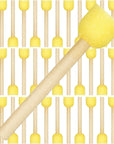 40 Pieces round Sponge Foam Brush Set Paint Sponge Brush Wooden Handle Foam Brush Sponge Painting Tools for Kids Painting Crafts (0.8 Inch)