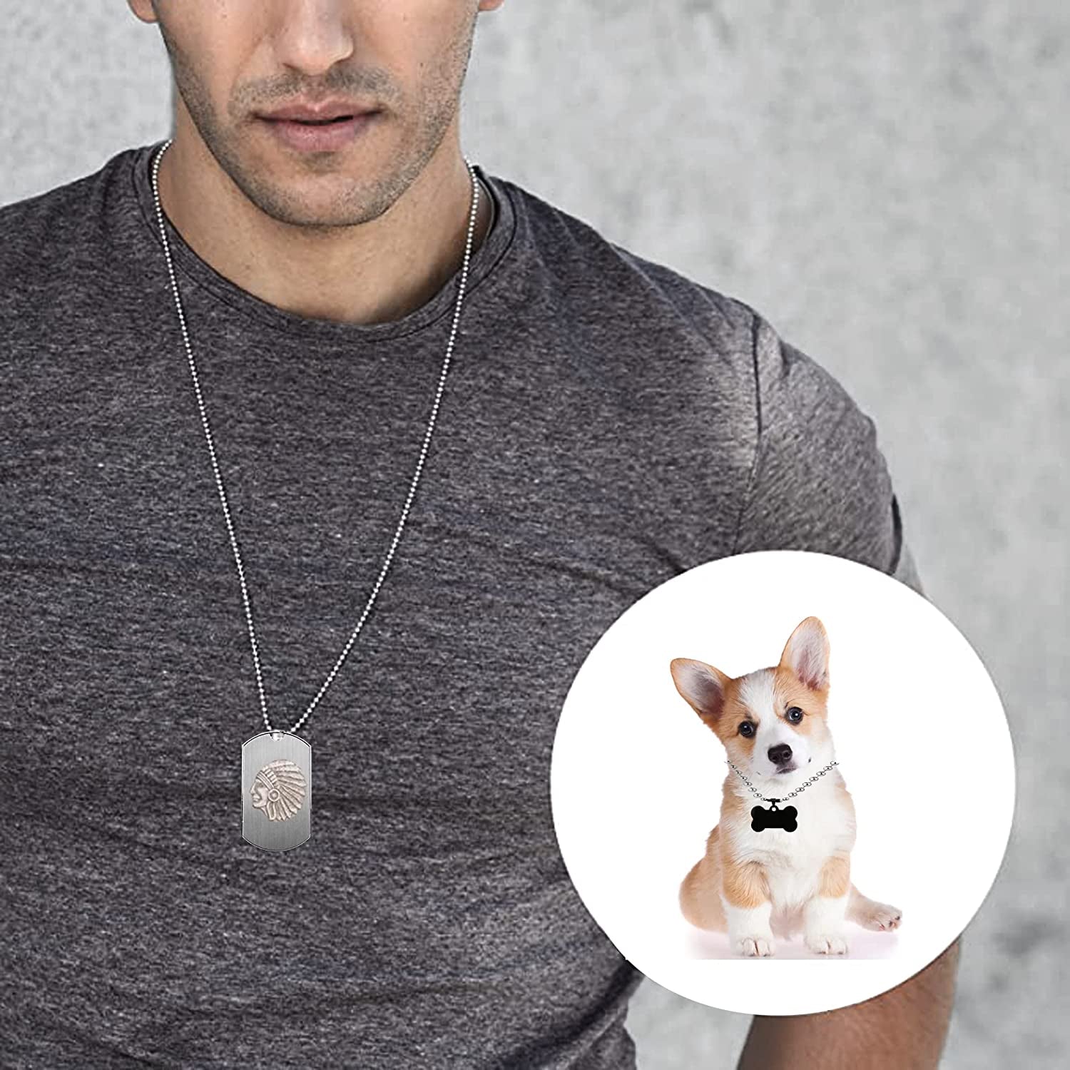 2.0Mm Ball Bead Chain, Extra Long 110Ft Stainless Steel Necklace Chains,Dog Tag Chain with 200 Connectors Clasps for Jewelry Chain DIY Craft Making,Men Military Keychain Jewelry Making Supplies