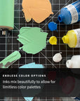 Water-Soluble Block Printing Ink Starter Set, 4-Color Set, 1.25-Ounce Tubes