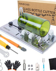 Glass Bottle Cutter, Glass Cutter for Bottles for Cutting Wine, Beer, Mason Jars, Whiskey, round and Oval Bottles, Bottle Cutter & Glass Cutter Bundle for DIY Project Crafts