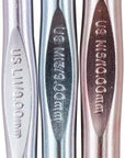 Silvalume CROCHET HOOK SET L-M-N 1EA, Sizes L11 to N15
