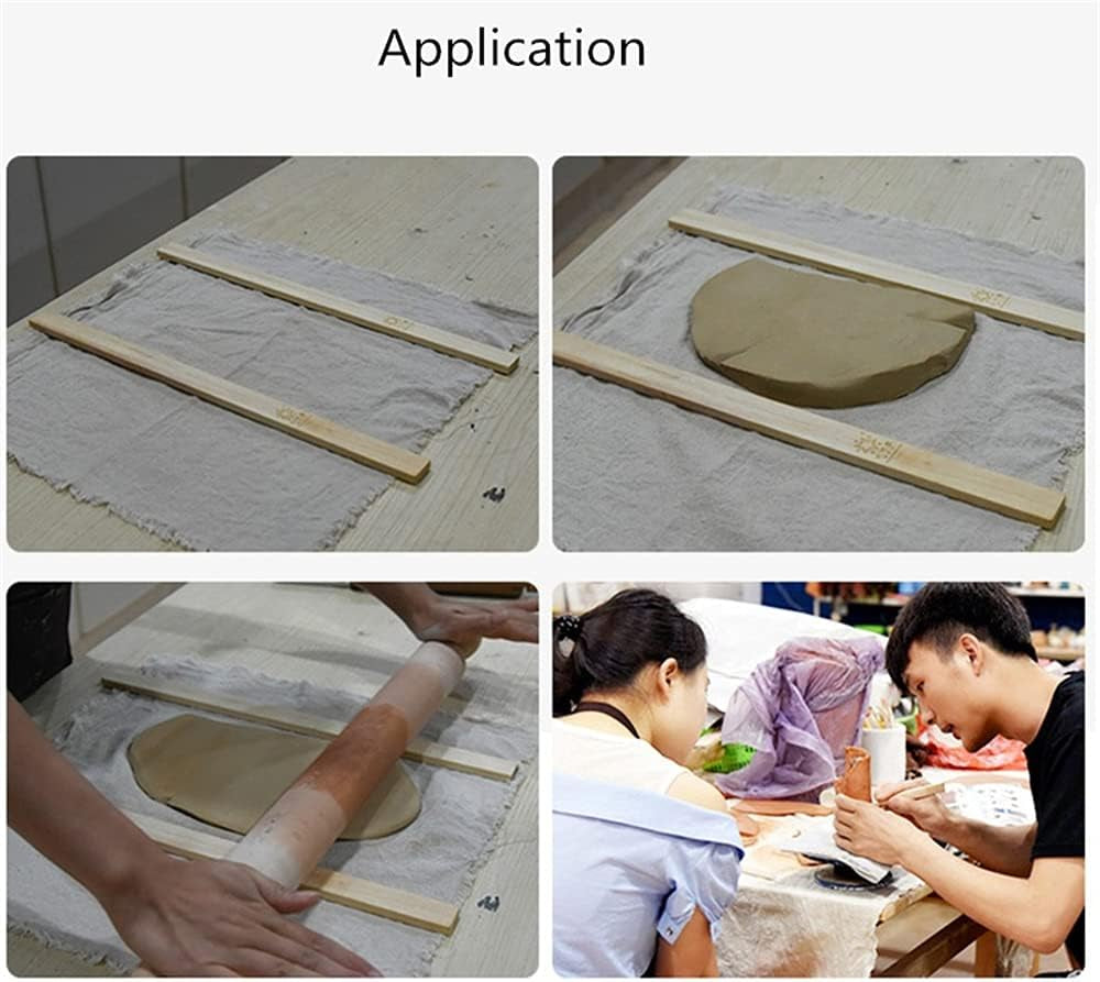 Pottery Special Linen Hessian Cotton Linen Tablecloth Pottery Clay Printing Texture Clay Sculpture Tool 59X39Inch(1 Pc)