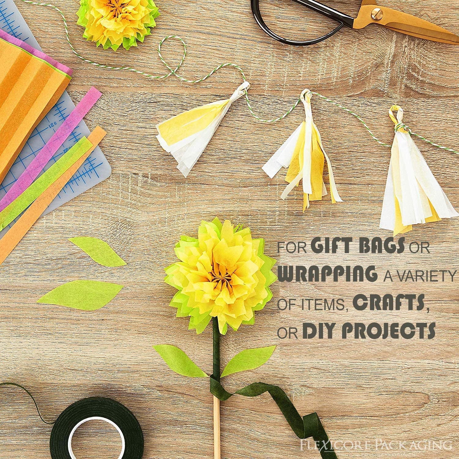 Coral Pink Gift Wrap Tissue Paper Size: 15 Inch X 20 Inch | Count: 100 Sheets | Color: Coral Pink