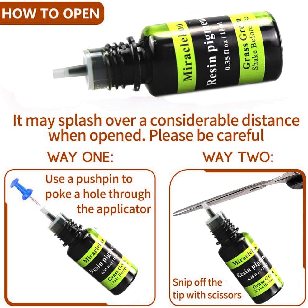 18 Colors Epoxy Resin Color Pigment Liquid Resin Color Dye Translucent Resin Colorant