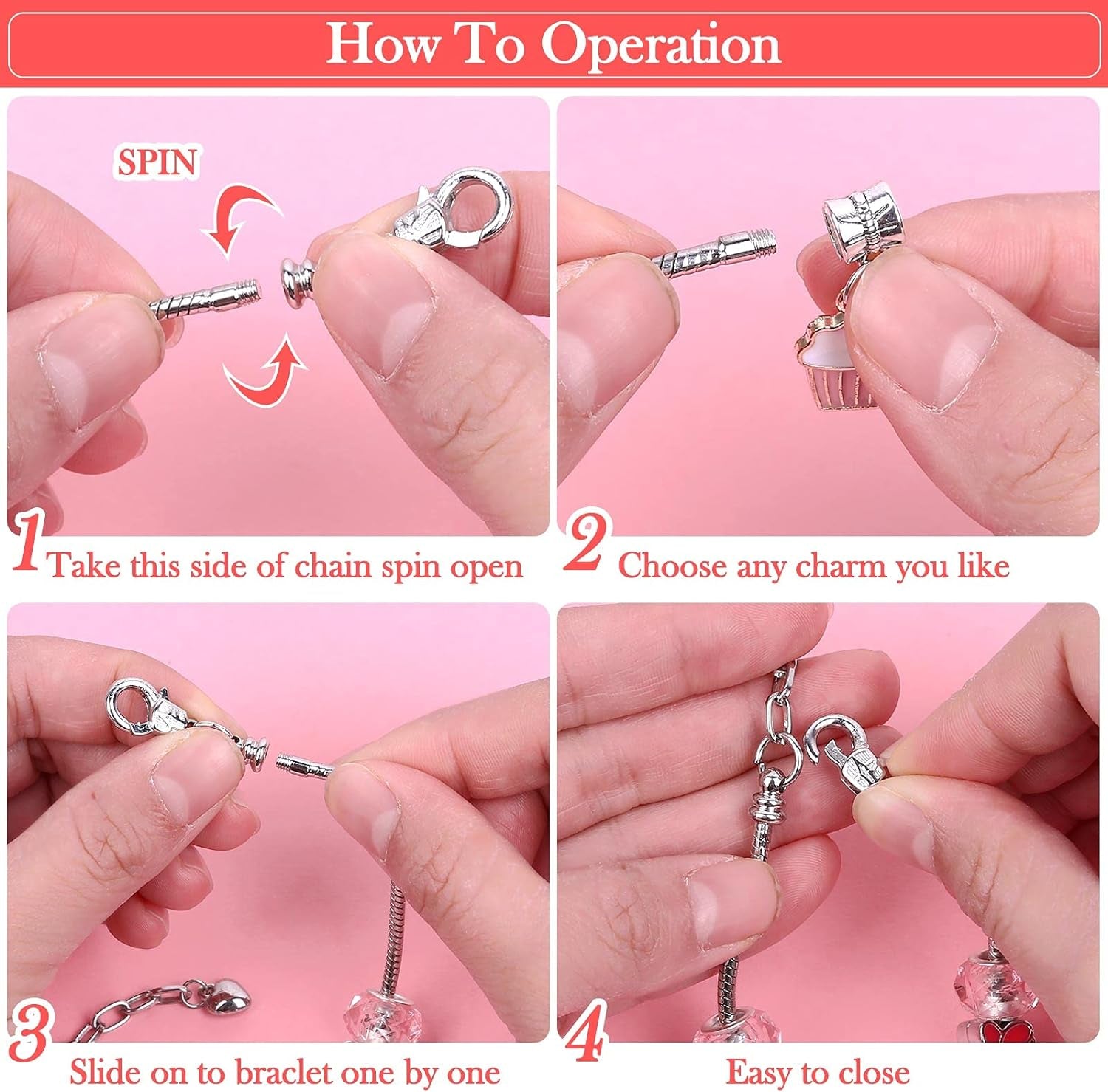 150 Pieces Charm Bracelet Making Kit for Girls, Charm Bracelets Jewelry Making Kit with Beads Bracelets Charms Necklace DIY Crafts Gifts Set for Teen Girls Kids Age 8-12