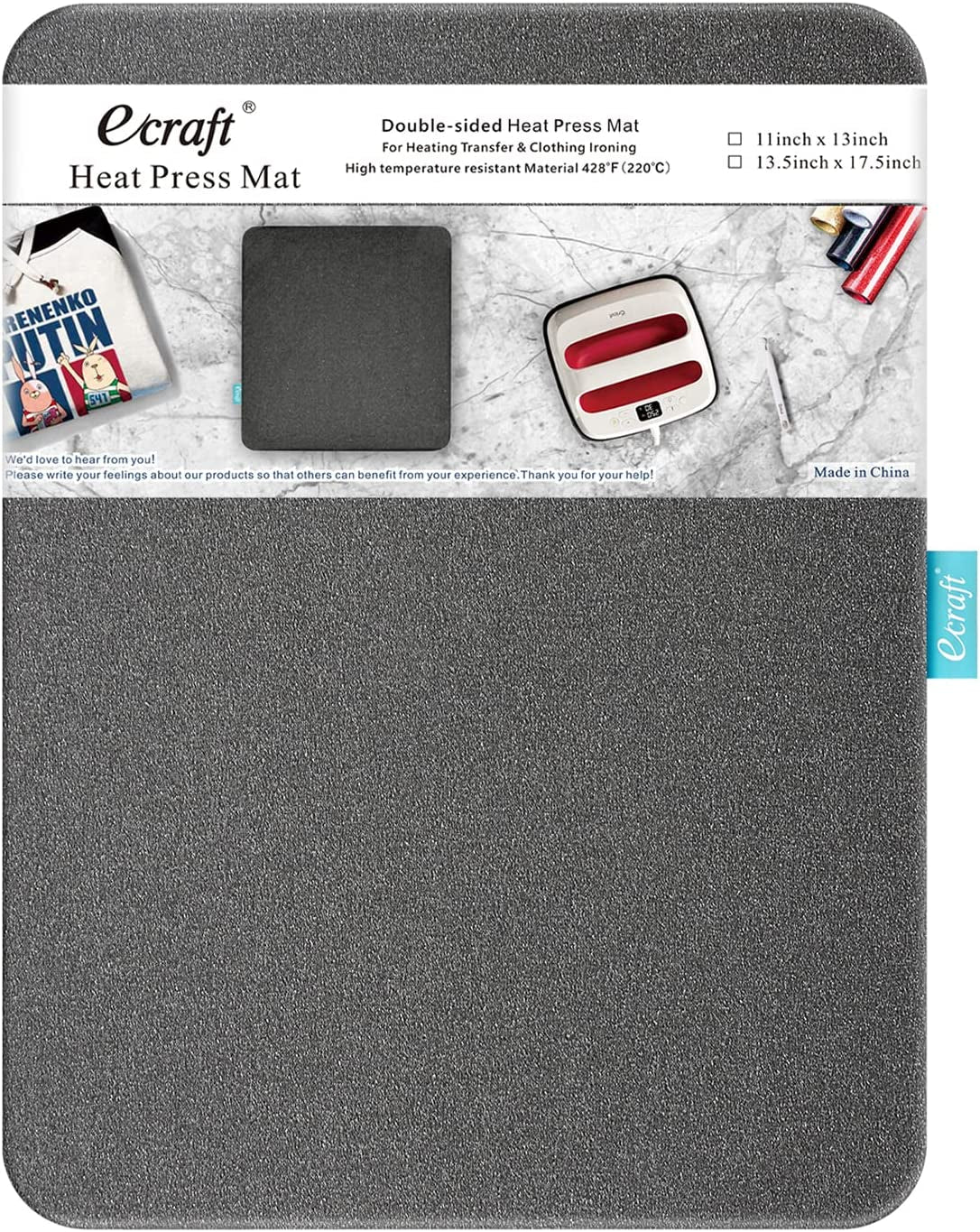 Heat Press Mat for Cricut Easypress:  (11 X 13 Inch) Double-Sided Heating Ironing Mats for Craft Insulation Transfer HTV Vinylheat Press Machine,T Shirts