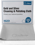 2 PCS Jewelry Cleaning and Polishing Cloth, 100% Pure Cotton Silver Polishing Cloth for Sterling Silver & Gold & Platinum Jewelry and Large Silverware, Reusable Soft Jewelry Cleaning Cloth