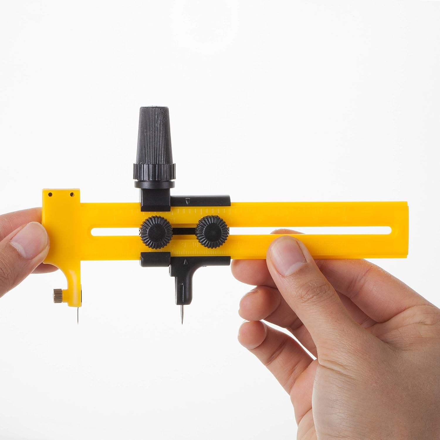 - 6.25In, Fabric Circle Cutter for Paper Crafts, Compass / Circular Cutter, Cutting Compass