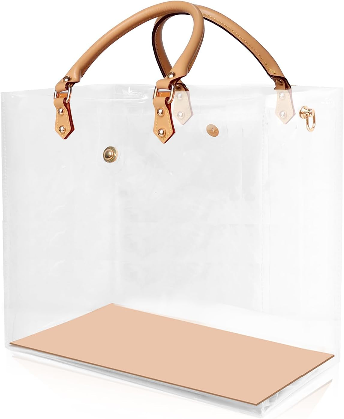 Clear PVC DIY Tote Bag Handbag Making Kit Handmade Gift Bag Craft Accessory Tool Set Birthday Holiday Gift Bag (R)