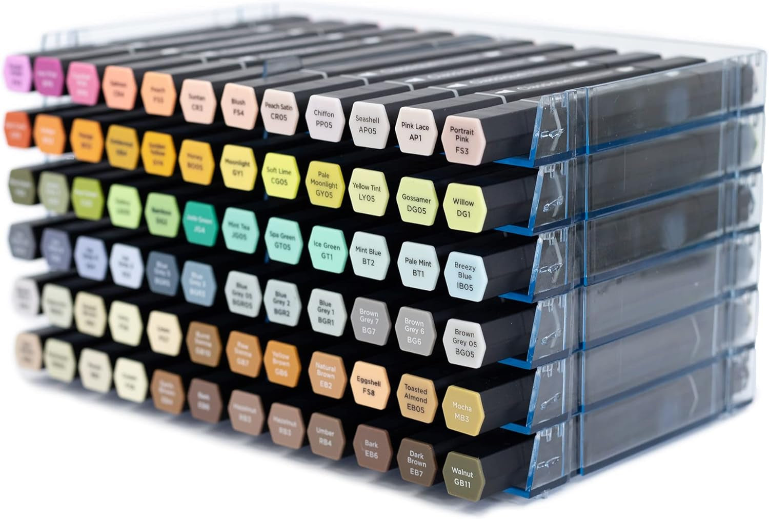 Crafter'S Companion - Universal Marker Storage System Modular System for 72 Pens (4 Trays) - Clear, 6 Count (Pack of 1)