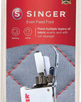 | Even Feed Walking Presser Foot - Fork, Perfect for Matching Stripes & Plaids, Quilting & Sewing with Pile Fabrics