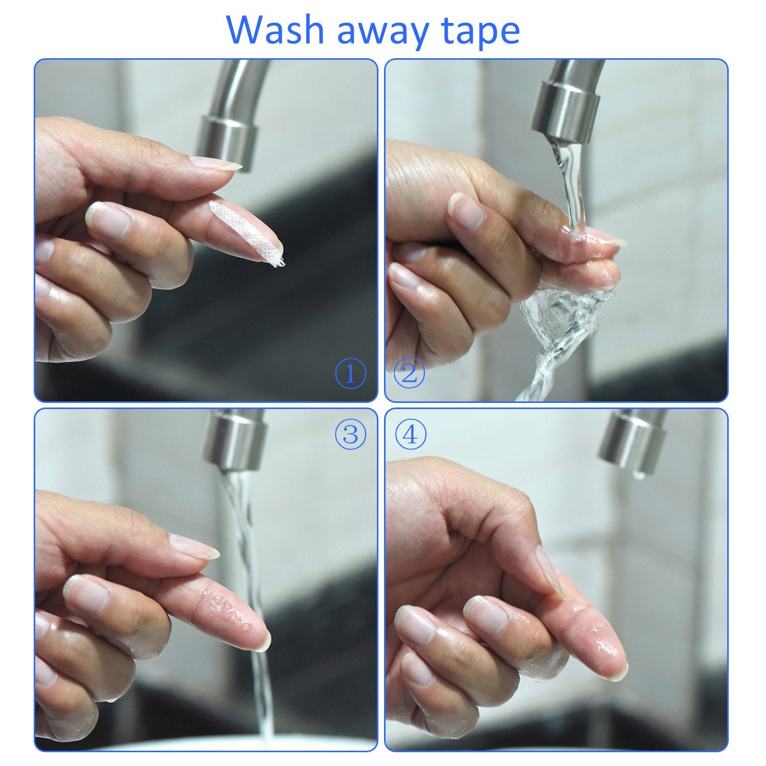 Quilting Tape Wash Away Tape Each 1/4 Inch by 22 Yard (4 Roll)