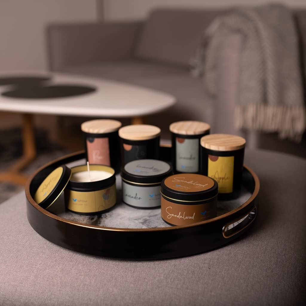 Premium Soy Candle Making Kit - Black Edition - Full Set - Soy Wax, Big 7Oz Jars & Tins, 7 Pleasant Scents, 10 Color Dyes & More - Perfect as Home Decorations