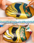 Acrylic Paint Pens for Rock Painting, Fabric, Wood, Canvas, Metal, Ceramic, Glass, 12 Colors Paint Marker Set, Non-Toxic, Quick Drying