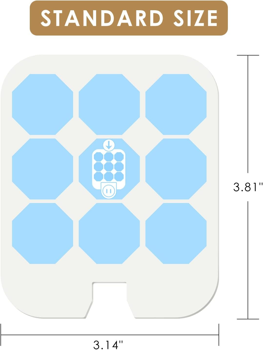 24 Pack Refills Glue Cards for Safer Home, Compatible with SH502, SH503, 23005-06 and DT3005W, DT3005W-DS3 Dot Plug-In Indoor Replacement Sticky Glue Boards