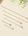 6 Pcs Necklace Extenders, 2", 4", 6" Silver and Gold Plated Necklace Extender Chain Set for Necklaces, Bracelet and Women Jewelry Making