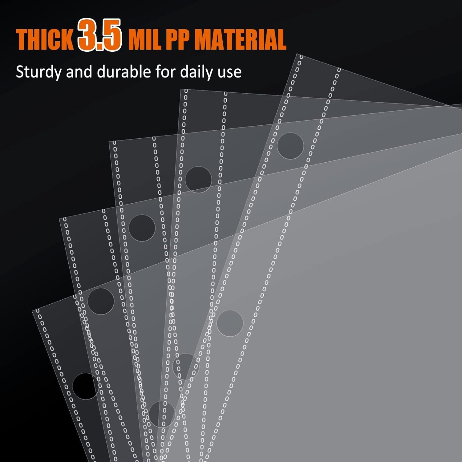 12X12 Scrapbook Page Protectors, 50 Pack, Scrapbook Refill Pages Protective Sleeves, Heavyweight, Fit Scrapbook Binder and 12X12 Photo Album Refill Pages