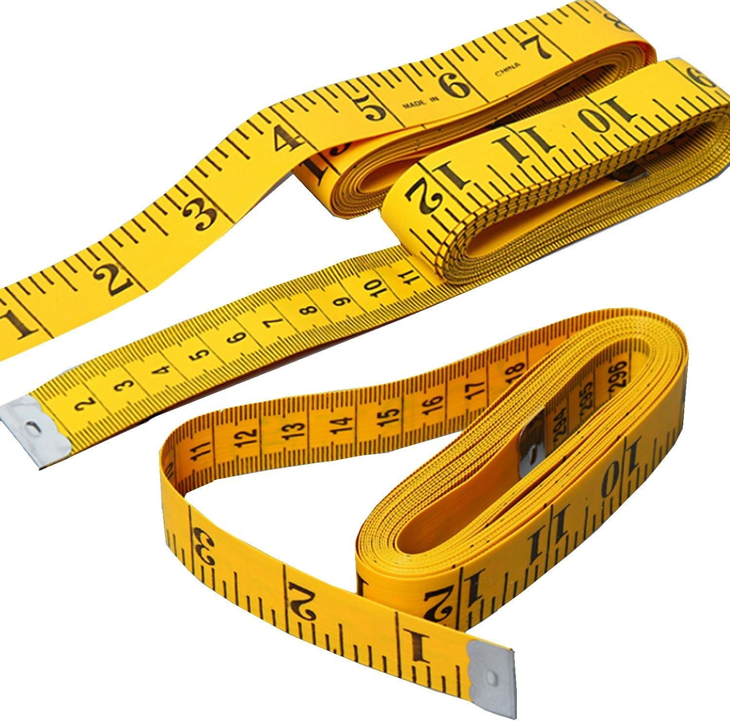 3Pcs Tape Measure 300Cm/120 Inch Double-Scale Soft Tape Measuring Body Weight Loss Body Measurement Sewing Tailor Cloth Ruler Dressmaker Flexible Ruler Tape Measure, HEAVY DUTY