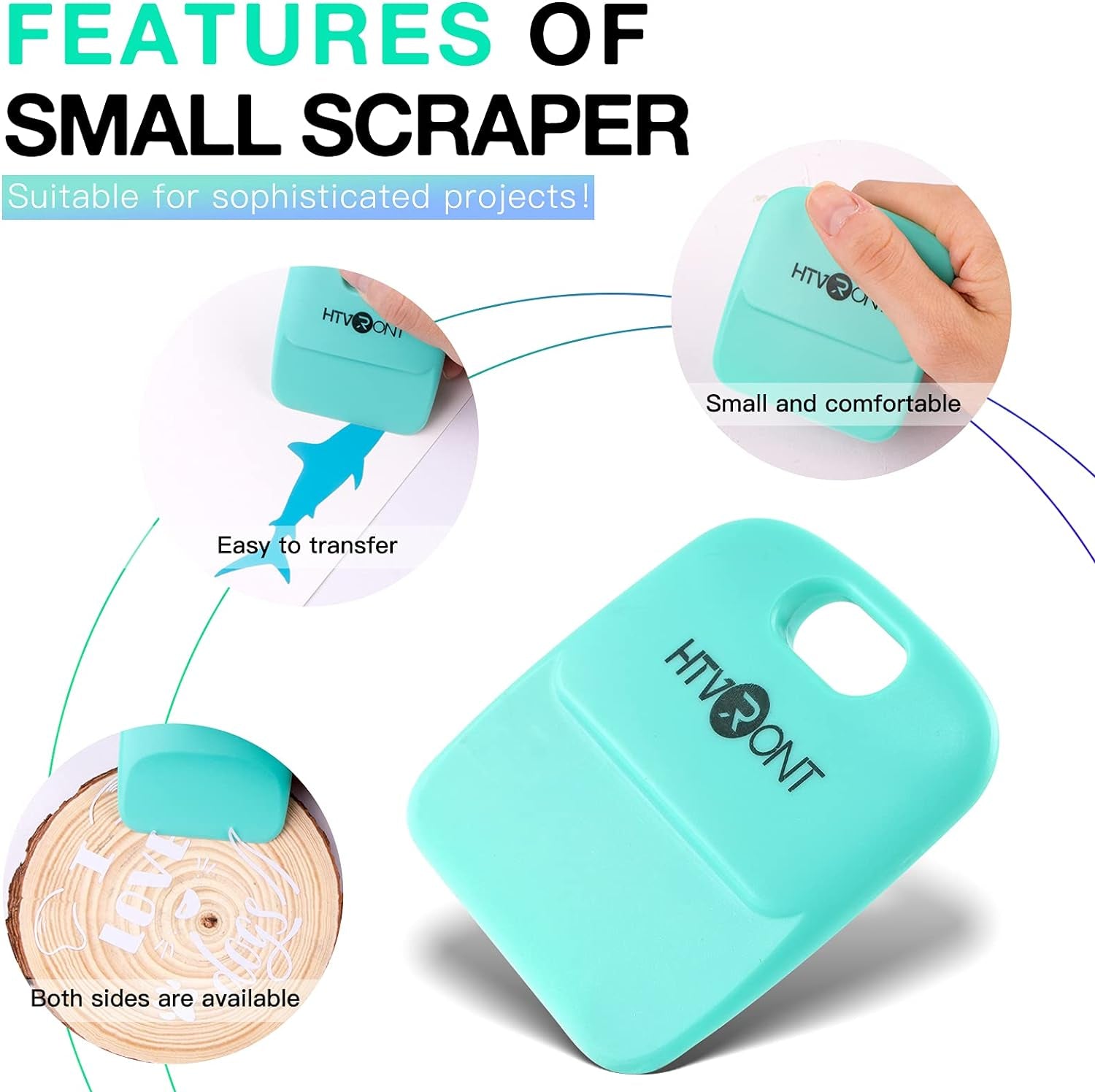 Vinyl Scraper - 2Pack Scraper Tools for Vinyl, Craft Weeder Vinyl Tool Kit Basic Tool-Scraper for Vinyl