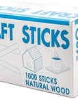 Natural Wood Craft Sticks, 4.25 Inch Popsicle Sticks for Ice Cream, Crafts, Waxing, Art Projects & Party Food Labels (1,000 Sticks)
