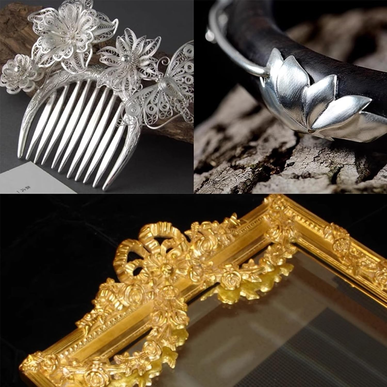 Gold Leaf Adhesive,Gilding Adhesive,Gold Leaf Glue for Craft, Arts, Wood Use (100Ml + Brush + Gloves)