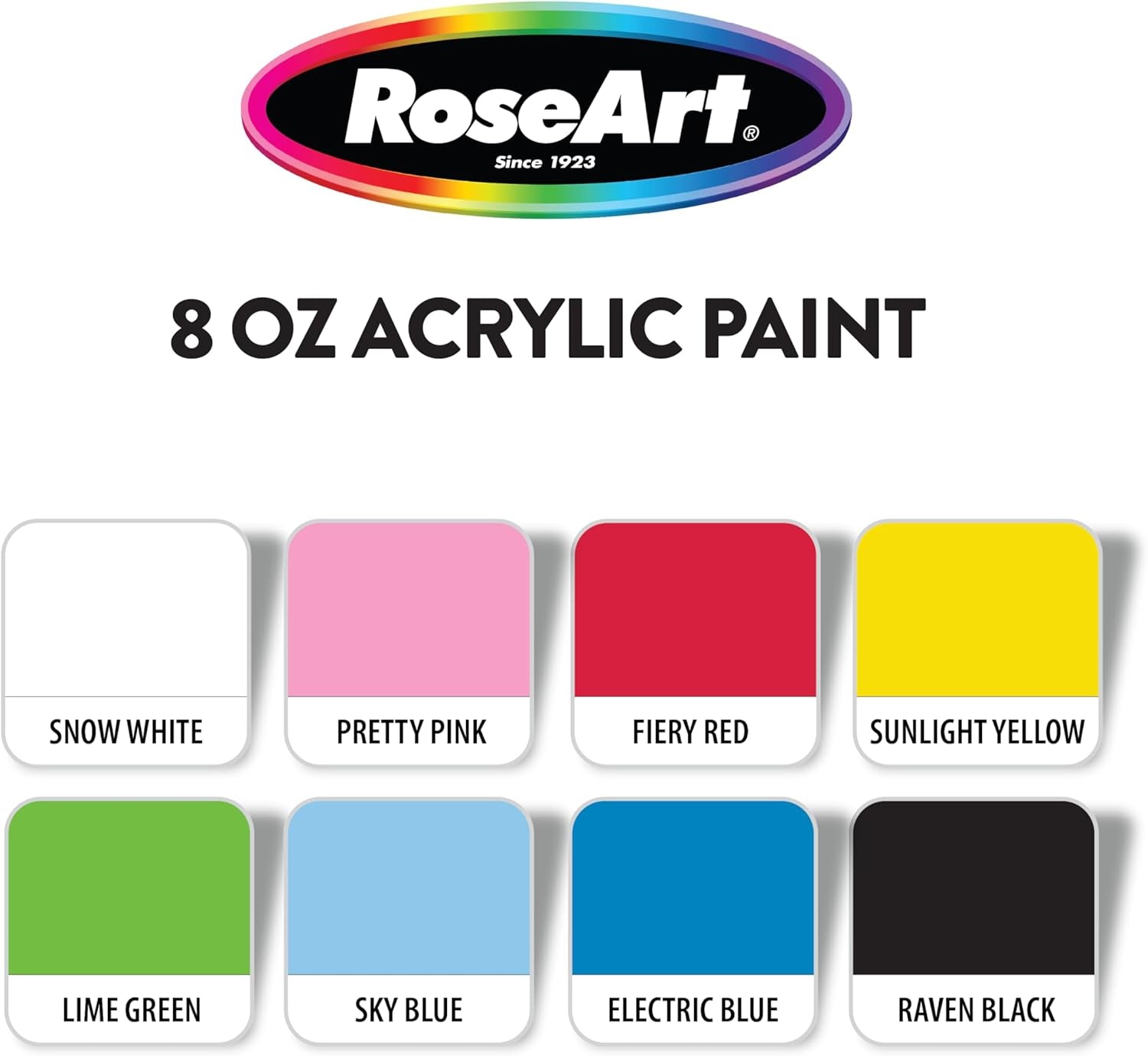 8Oz 8 Color Acrylic Paint Set