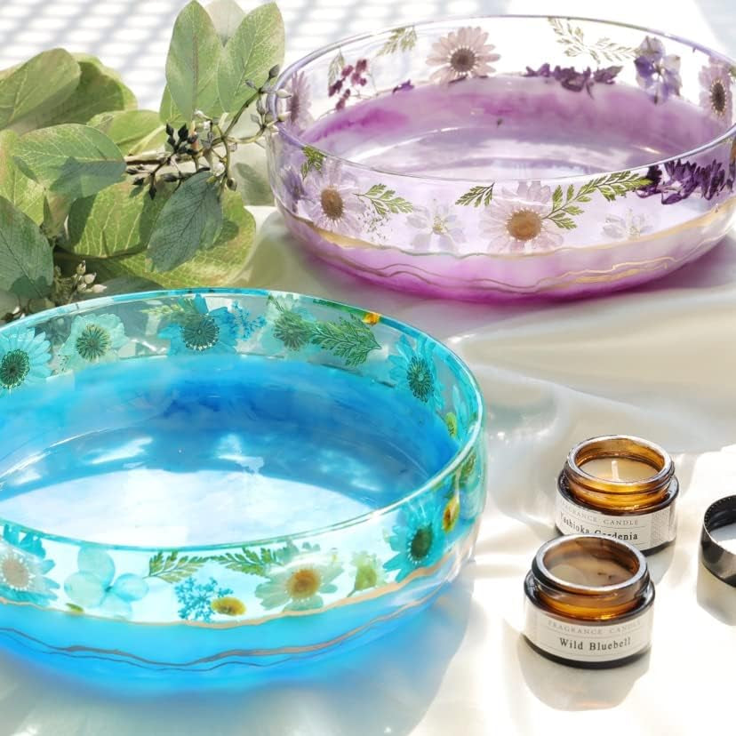 Large Epoxy Molds, 8&#39;&#39; for Succulent Pot, round Silicone Molds for Casting Resin, Plaster, Concrete Cement, DIY Jewelry, Makeup Storage Container, Flower Plant Pots