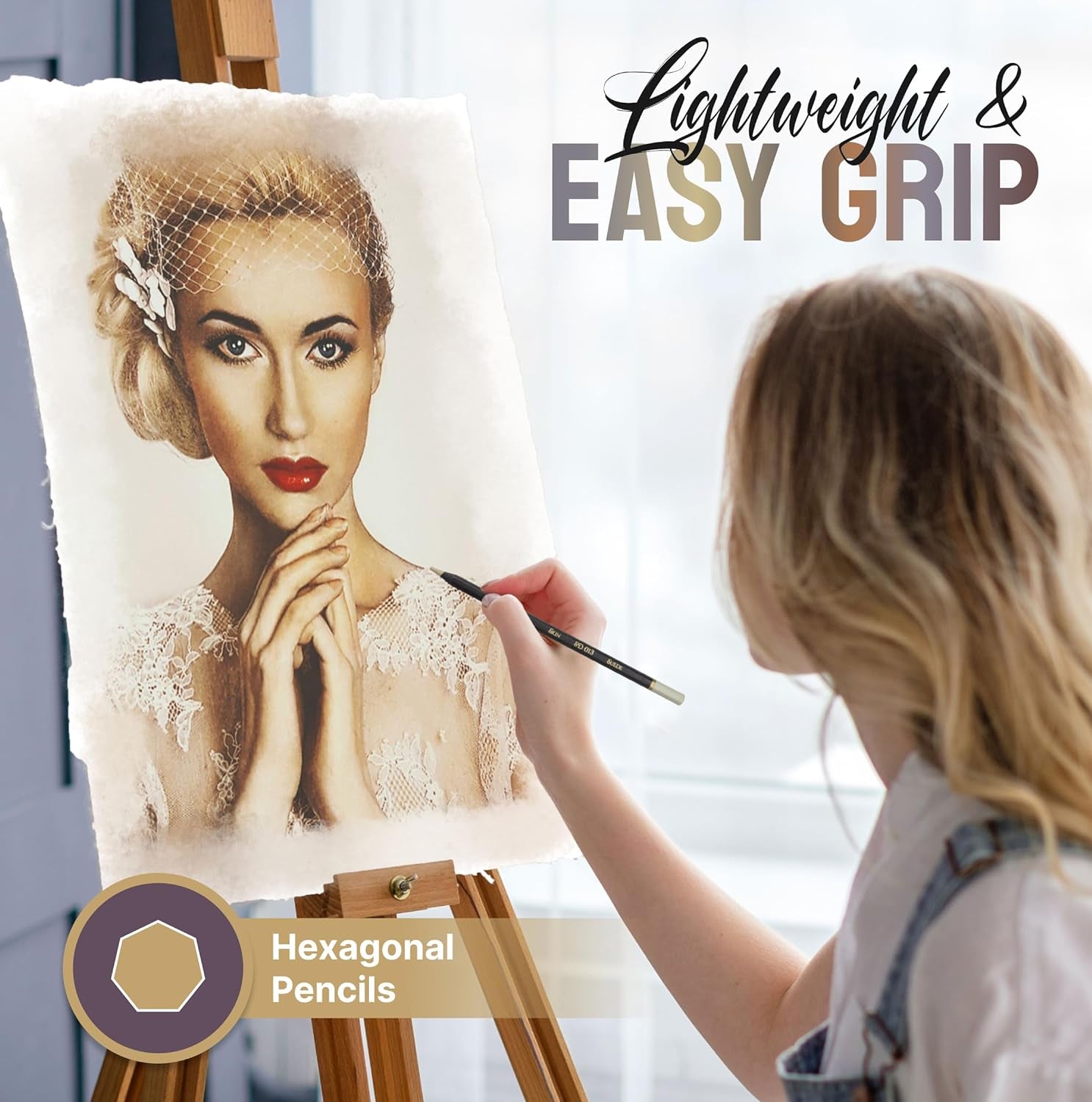 Skin Tone Colored Pencils for Adult Coloring, 12 Color Pencils for Portraits and Skintone Artists, a Complete Color Range of Soft Core Colored Pencils, Now with Light Fast Ratings.