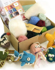 Needle Felting Kit, Sea Animals, Felting Kits for Beginners Adults and Kids, Needle Felting Kit for Beginners, Felting Supplies Inc, Wool Roving, Felting Needles, Felting Pad, Instruction