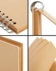 80 Pages Hardcover Kraft Scrapbook Albums, Multi-Purpose Brown Paper Notebook for Arts and Crafts, Blank Page Journal for Scrapbooking, Crafting, Creating Artworks and Journaling (8X8 Inches)