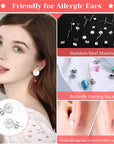 Hypoallergenic Earring Making Kit,  3080Pcs Earring Supplies Kit Includes Earring Hooks, Earring Backs, Jump Rings, Eye Pins, Earring Posts and Tools for Earring Making and Repairing