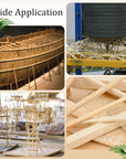50 Pieces Balsa Wood Sticks 1/2 X 1/2 X 12 Inch Hardwood Square Wooden Dowels Unfinished Wood Sticks for Craft DIY Supplies DIY Molding Projects Making
