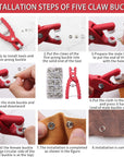 100 Sets of Metal Snaps Buttons,Metal Snap Buttons with Fastener Pliers Tool Kit, Snap Prong for Clothing Leather Sewing.