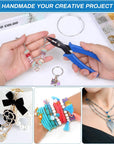 Split Ring Pliers for Jewelry Making,  Split Jump Ring Opener Tool Keychain Pliers for Opening Split Ring, Key Ring, Opening Pliers for Jewelry Making