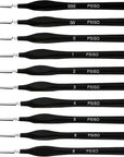 10 PCS Miniature Paint Brushes Kit, Fine Detail Painting Brush Micro Professional Tiny Paints Brush Set for Watercolor, Oil, Face, Acrylic, Nail, Line Drawing, Scale Model Painting