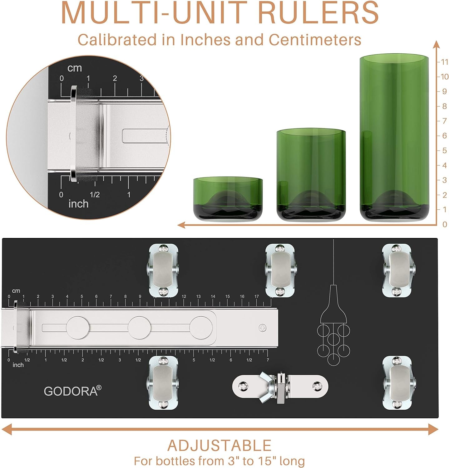 Glass Bottle Cutter & Glass Cutting Oil, Premium Glass Cutter for Bottles & Glass Cutting Oil Bundle - DIY Glass Bottle for Cutting Beer, Wine or Soda round Bottles & Mason Jars, Perfect Bottle Cutter