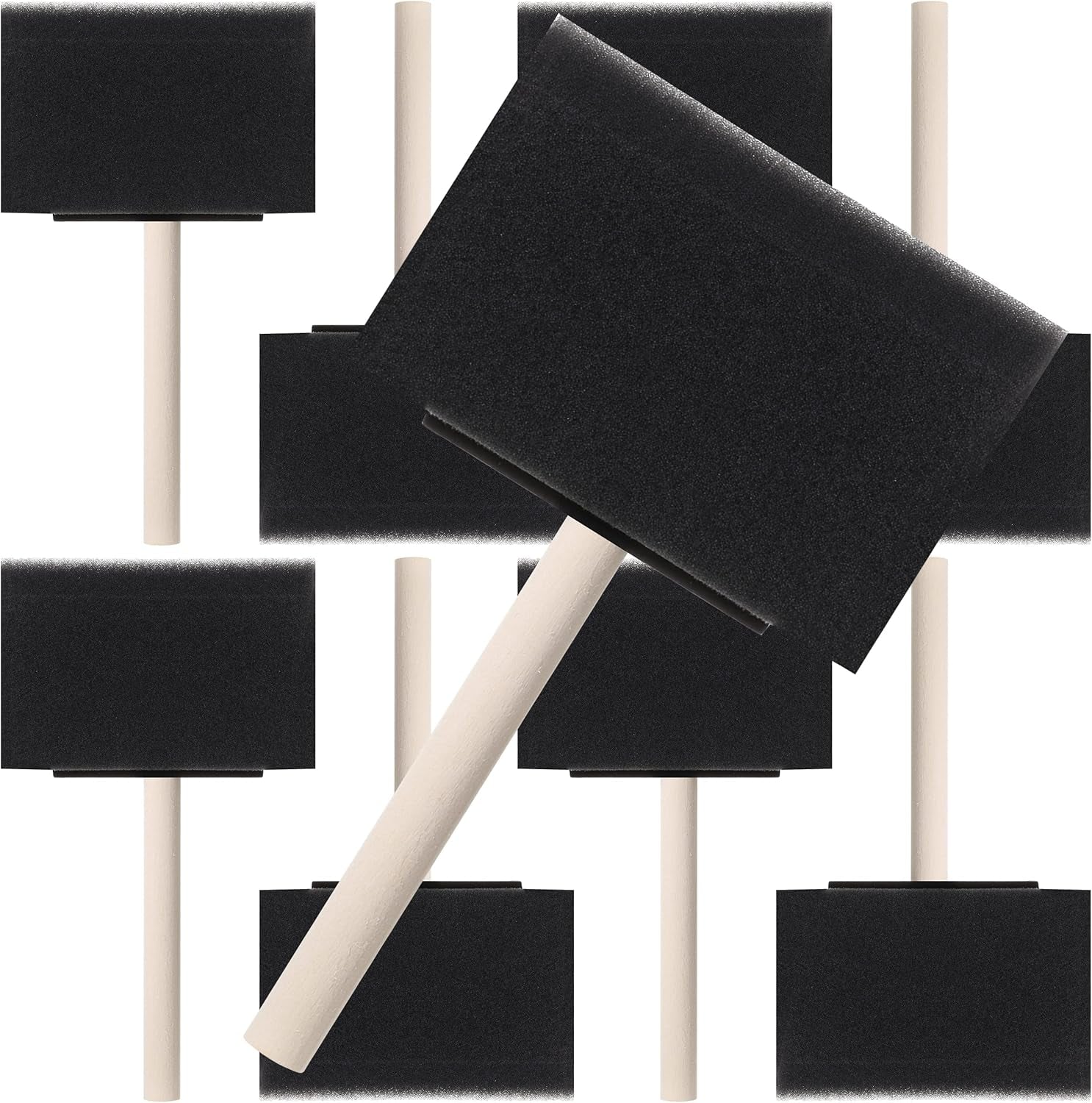 Bates- Foam Paint Brushes, Sponge Brushes, Sponge Paint Brush, Foam Brushes, Foam Brushes for Painting, Foam Brushes for Staining, Paint Sponges, Foam Brushes for Mod Podge (4 Inch)