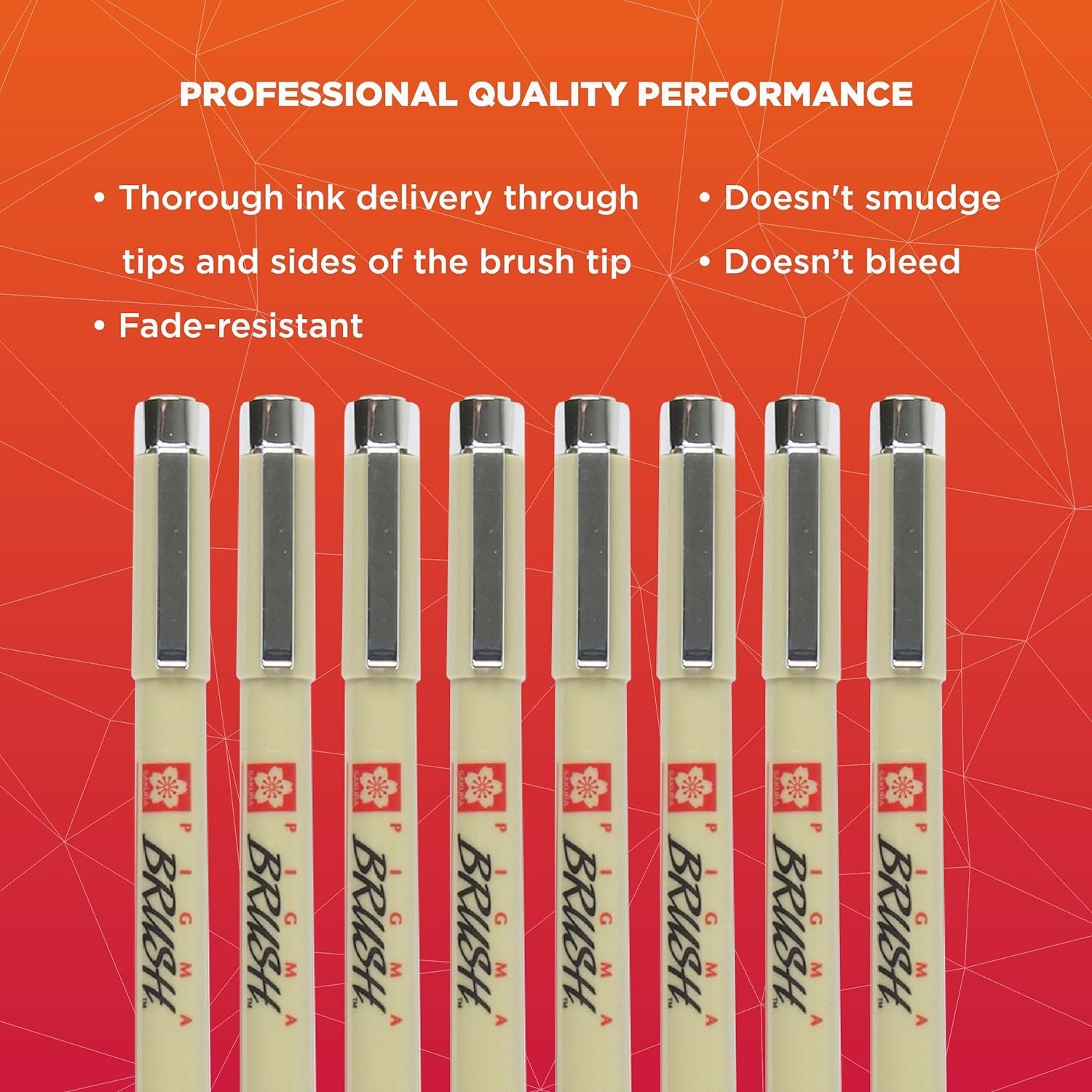 Pigma Micron Brush Pens - Archival Black and Colored Ink Pens - Pens for Writing, Drawing, or Journaling - Black and Assorted Colored Ink - Brush Nibs - 8 Pack