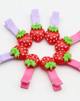 Rurili Mini Resin Strawberry Flat Back for Scrapbooking Embellishment DIY Craft Decors Hair Accessories 50 Pcs（A）