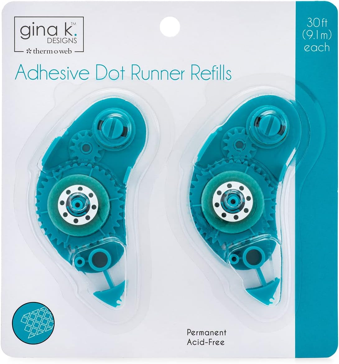 Adhesive Dot Runner Refill, One Size, Clear