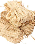 Natural Raffia Ribbon Paper Christmas Raffia for Florist Bouquets Decoration Crafts Raffia Ribbon 2X 50G