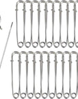 60PCS Large Safety Pins, Durable, Rust-Resistant Nickel Plated Steel Pins Size 4, 2.2Inch /55Mm