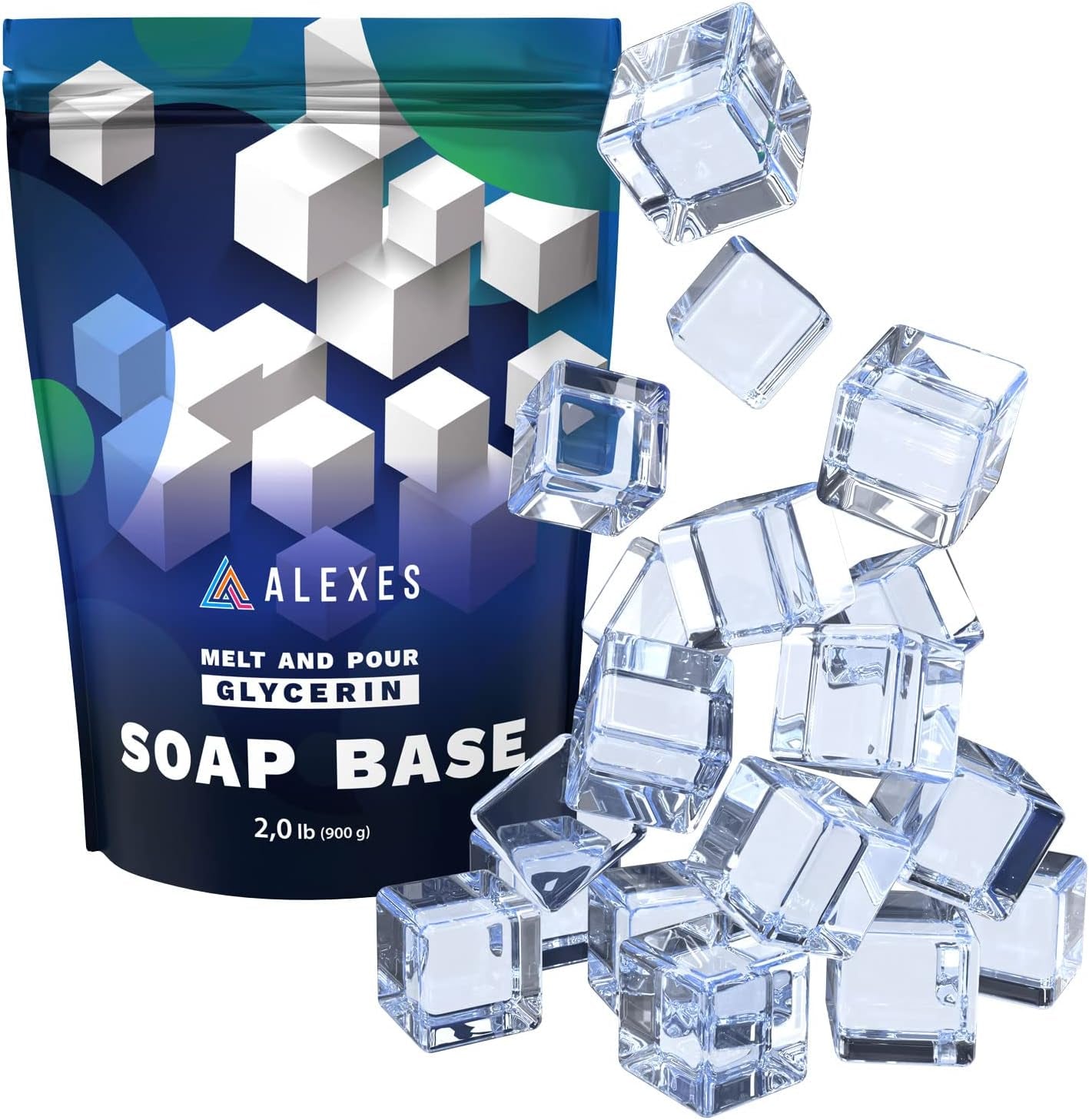 Glycerin Melt and Pour Soap Base - Soap Base for Soap Making Melt and Pour – Organic Clear Glycerin Soap Base - Soap Making Supplies - 2 Lb Soap Melt and Pour Base