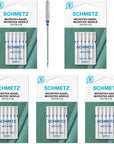 Microtex Sharp Sewing Machine Needles - Quilting & Topstitching Supplies, Size 90/14, 5-Needle Card, Pack of 5
